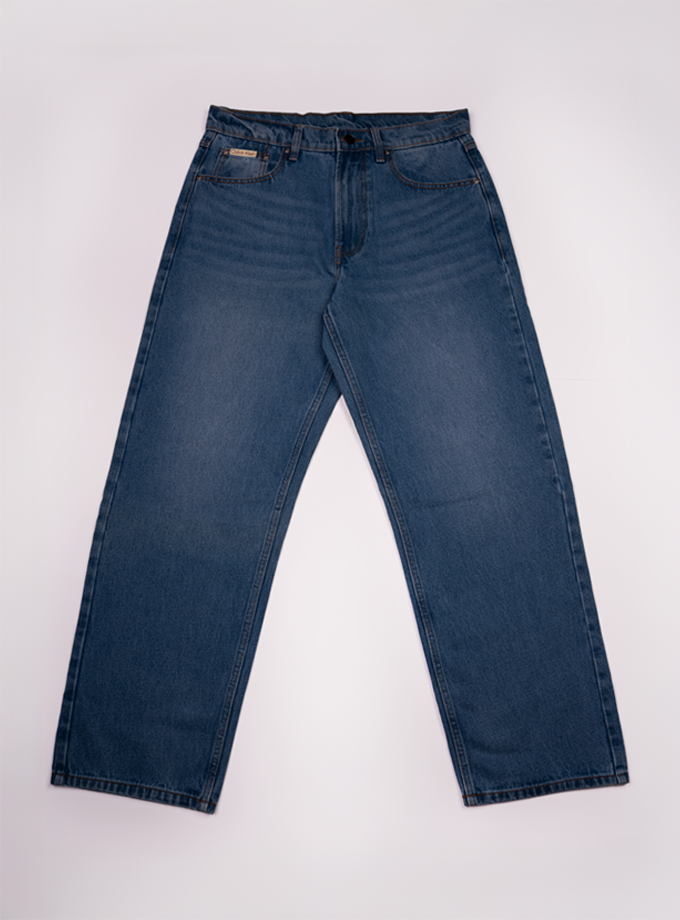 Vintage Washed Blue Denim