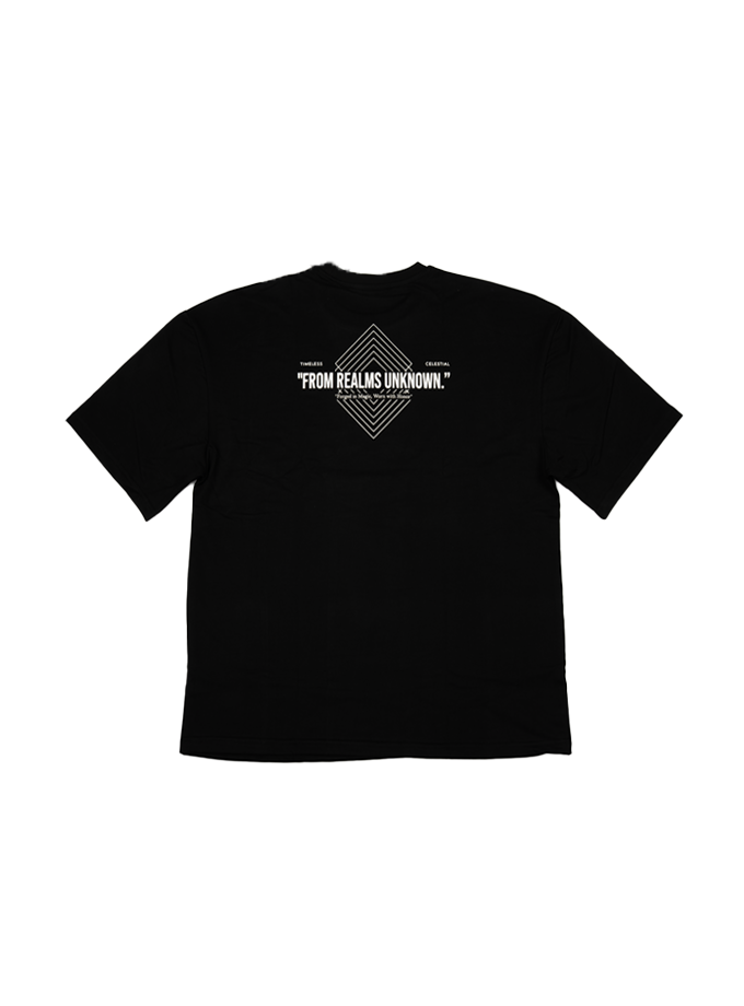 Intro Merch Black Drop Shoulder