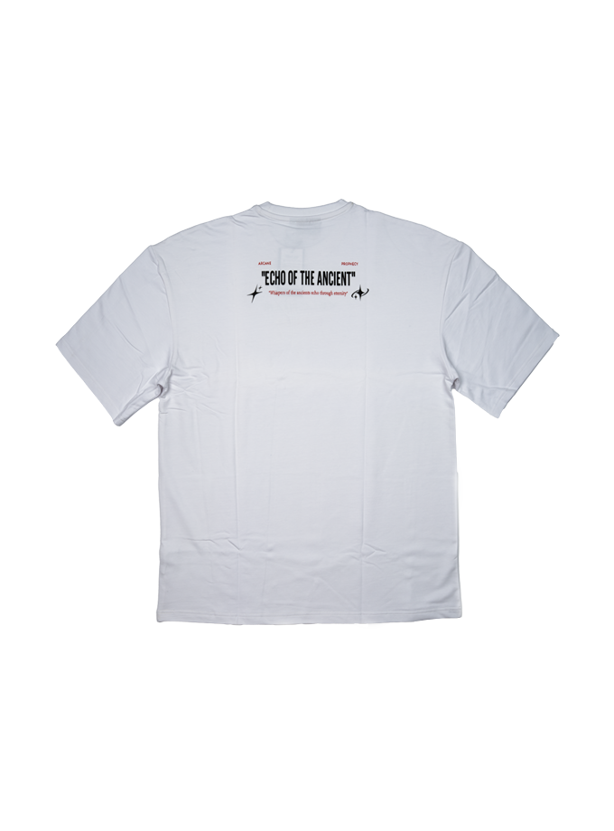 Intro Merch White Drop Shoulder